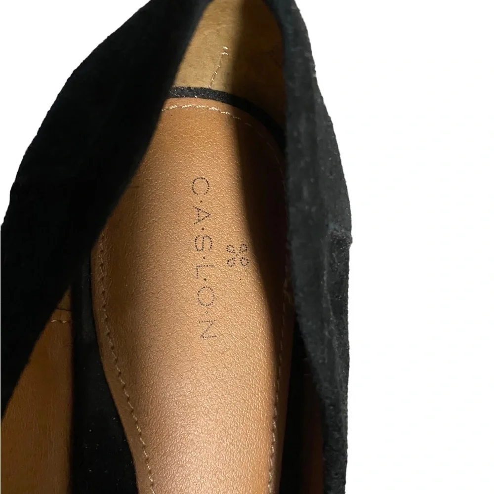Caslon Tristian Suede Espadrille Loafers Slip On Flats Black Size 8.5 Shoes